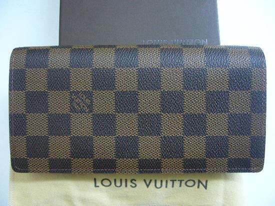 LOUIS VUITTON ダミエメンズ 長財布 ブラザ N60017